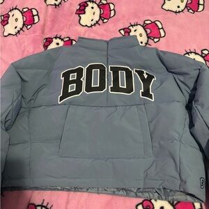 BODYBYRAVEN blue puffer jacket